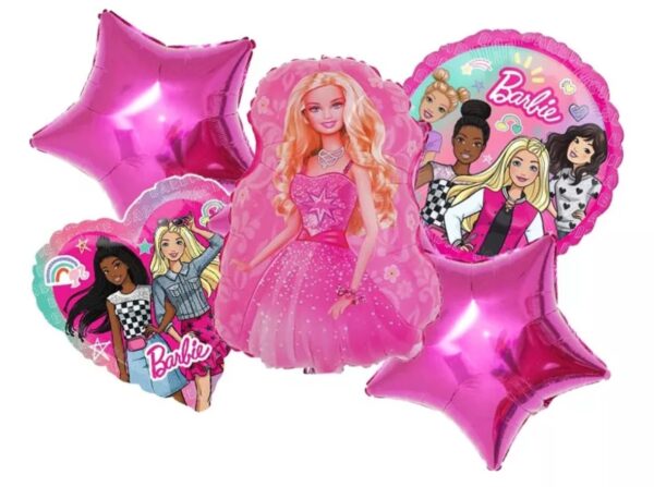 Set de globos Barbie 5 unidades