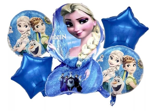 Set de globos frozen 5 unidades