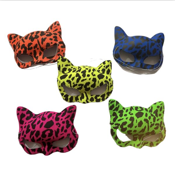 Antifaz gatita animal print