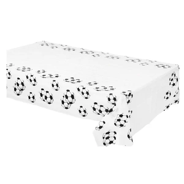 Mantel Pelota Fútbol Blanco Negro 1 Uni