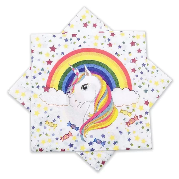 Servilleta Unicornio & Arcoiris