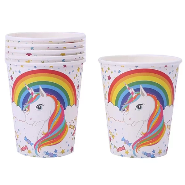 Vaso Unicornio & Arcoiris 6 Uni