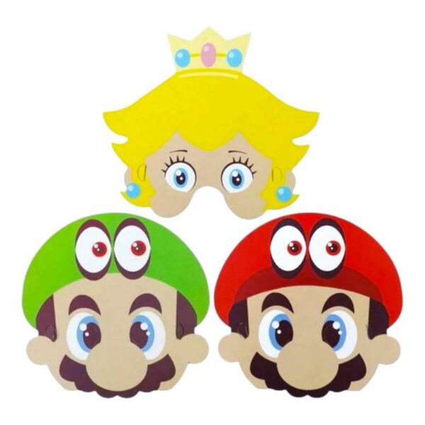 Mascara de Super Mario Bross 6 unidades