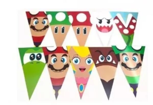 Banderín de Super Mario Bross