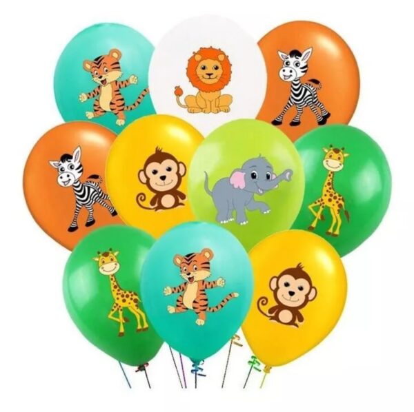 Set de globos de latex Animales (25 Unidades)