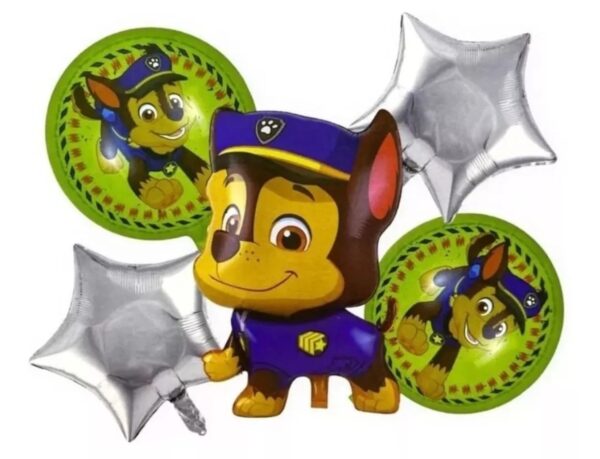 Set Globos Metalizados Paw Patrol