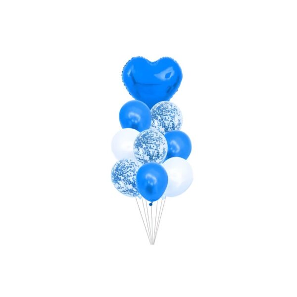 Decoración globo corazón azul