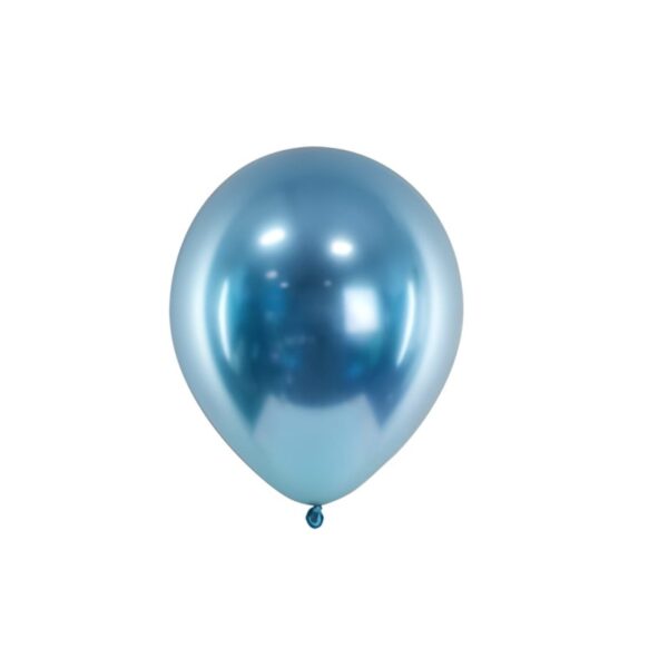 Globo Latex Cromo celeste R12 12unds