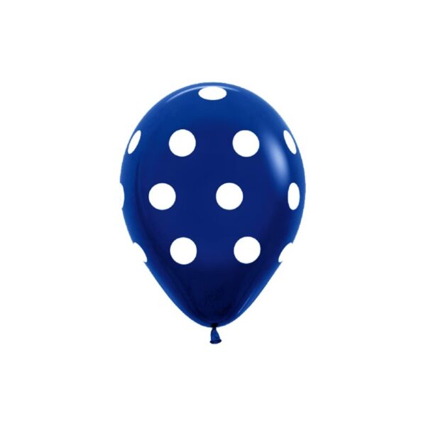 Globo Lunares Azul 25unds