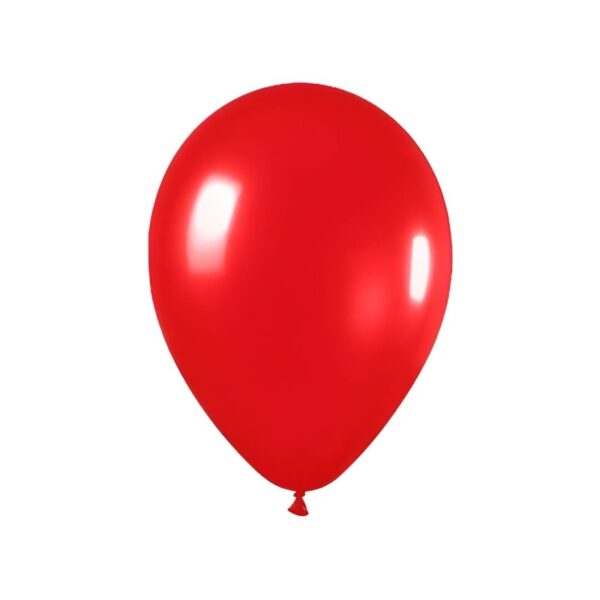 Globo N9 Rojo metalizados (25 unid)