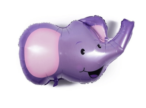 Globo Metalico Elefante medidas 39.5x35cm