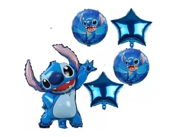 Set de 5 Globos de Stich