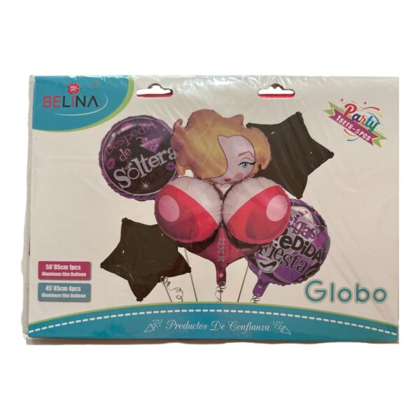 Set de globos despedida de soltero 5pcs