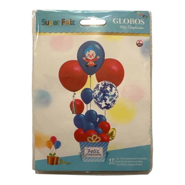 Set de Globos Plim Plim Azul