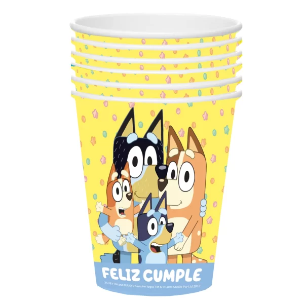 Set 6 Vasos Papel | Bluey