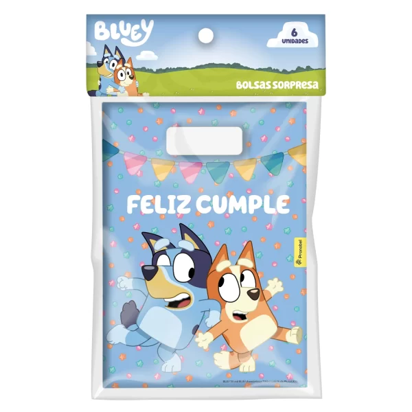 Set 6 Bolsas Para Sorpresas | Bluey